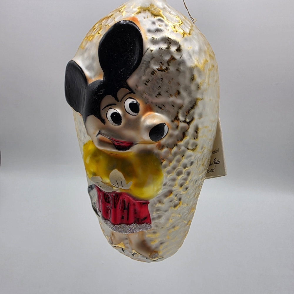 Vintage Christopher Radko Classic Minnie Mouse Glass Christmas Ornament